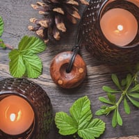 Image 6 of Irish Bog Yew Faery Ring Pendant (PE1987)