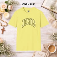 Image 10 of Jesus Graphic T‑Shirt — Retro Arch Script Christian Tee