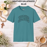 Image 16 of Jesus Graphic T‑Shirt — Retro Arch Script Christian Tee