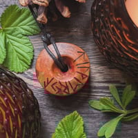 Image 3 of Mistletoe Faery Ring Pendant (PE1988)