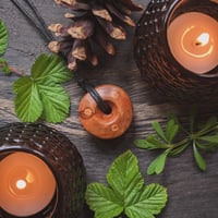 Image 1 of Mistletoe Faery Ring Pendant (PE1988)