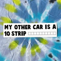 10 Strip Bumper Sticker