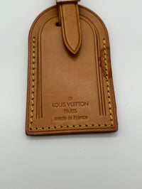 Image 2 of Louis Vuitton Vachetta Leather Luggage Tag #1