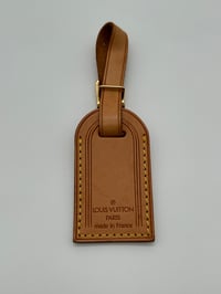 Image 1 of Louis Vuitton Vachetta Leather Luggage Tag #2