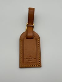 Image 1 of Louis Vuitton Vachetta Leather Luggage Tag #3