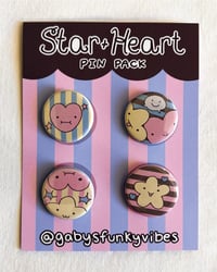 Image 2 of Star and Heart Pin Pack