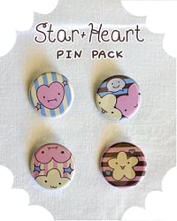 Image 1 of Star and Heart Pin Pack