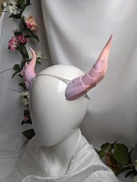 Image 1 of Dragon Horns | Rainbow Pink-Orange | Medium