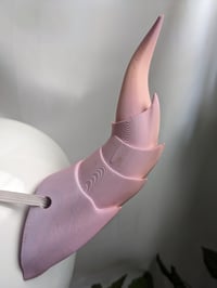 Image 4 of Dragon Horns | Rainbow Pink-Orange | Medium