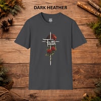 Image 5 of Faith Cross T-Shirt — Christian Inspirational Tee