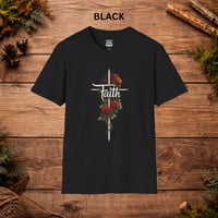 Image 6 of Faith Cross T-Shirt — Christian Inspirational Tee