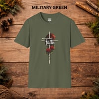 Image 11 of Faith Cross T-Shirt — Christian Inspirational Tee