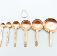 Image 4 of Copper measuring spoon set (long handles)