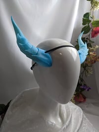 Image 3 of Dragon Horns | Glitter Ice Blue | medium