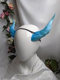Image 1 of Dragon Horns | Glitter Ice Blue | medium