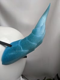 Image 2 of Dragon Horns | Glitter Ice Blue | medium