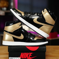 Image 5 of Jordan 1 Retro High NRG Patent Gold Toe