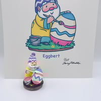 Image 2 of Eggbert the eggtra-ordinary gnome artist 8.5” x 11” print