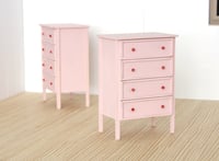 Image 3 of 1:6 chest of drawers - pale pink