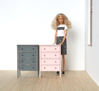 Image 5 of 1:6 chest of drawers - pale pink