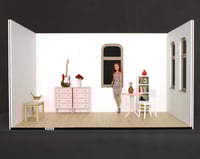 Image 2 of 1:6 chest of drawers - pale pink