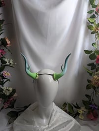 Image 2 of Antlers |Dusk Blue green | Large