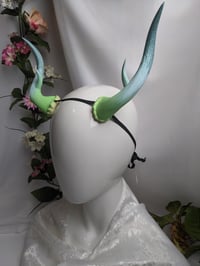 Image 1 of Antlers |Dusk Blue green | Large