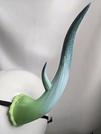 Image 4 of Antlers |Dusk Blue green | Large