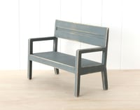 Image 1 of low bench for Blythe - grey