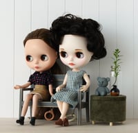 Image 3 of low bench for Blythe - grey