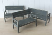 Image 5 of low bench for Blythe - grey