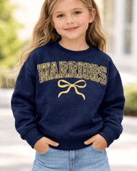 Warriors(youth) floral w/bow