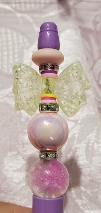 Image 2 of Crackle Bow Beaded Pens 