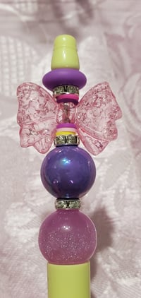 Image 3 of Crackle Bow Beaded Pens 