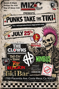 7/25 Punks Take the Tiki
