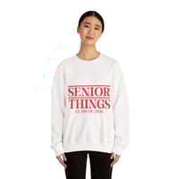 Image 4 of Senior Things Crewneck Sweatshirt — Class of 2026 Graduation Pullover