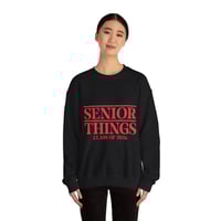 Image 7 of Senior Things Crewneck Sweatshirt — Class of 2026 Graduation Pullover