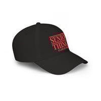 Image 4 of Senior Things Class of 2026 Baseball Cap — Red Retro Graduation Hat