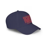 Image 10 of Senior Things Class of 2026 Baseball Cap — Red Retro Graduation Hat