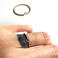 14k Gold U Ring