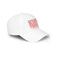Image 13 of Senior Things Class of 2026 Baseball Cap — Red Retro Graduation Hat