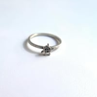 Sterling Silver Anarchy Sign Ring 