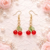 CHERRY DANGLE EARRINGS