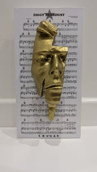 Image 5 of Bright Gold Resin 'Flash' - David Bowie Sculpture