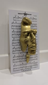 Image 3 of Bright Gold Resin 'Flash' - David Bowie Sculpture
