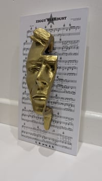 Image 4 of Bright Gold Resin 'Flash' - David Bowie Sculpture