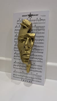 Image 6 of Bright Gold Resin 'Flash' - David Bowie Sculpture