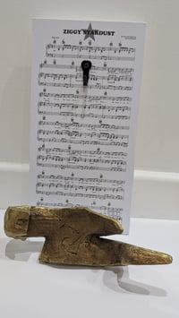 Image 9 of Bright Gold Resin 'Flash' - David Bowie Sculpture