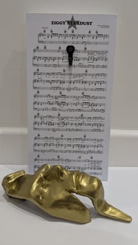Image 10 of Bright Gold Resin 'Flash' - David Bowie Sculpture
