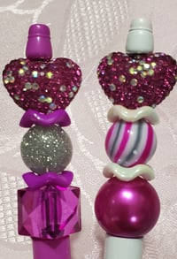 Image 2 of Rhinestone Heart Bling Pens 